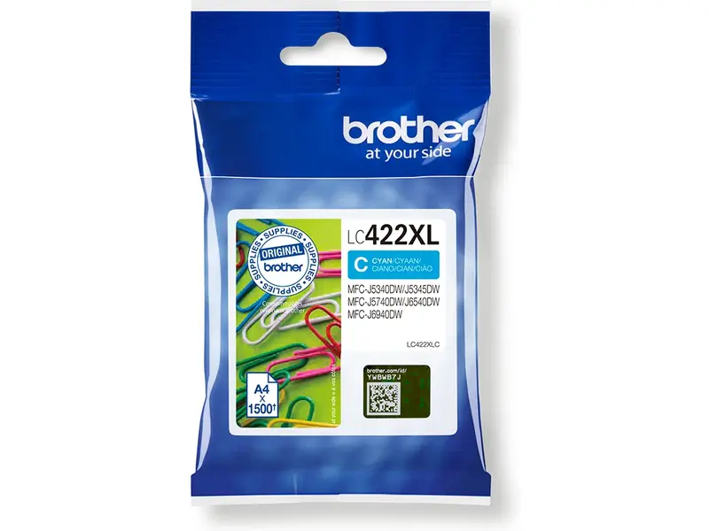 Brother LC-422XLC Ink Cartridge Cyan High Capacity - Brother ink or toner cartridge