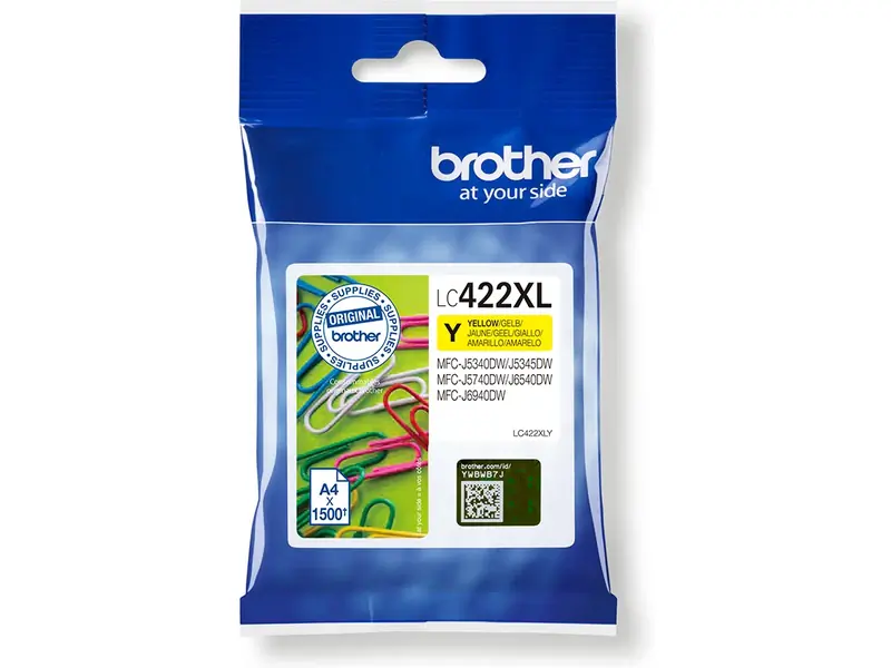 Brother LC-422XLY Ink Cartridge Yellow High Capacity - Brother ink or toner cartridge