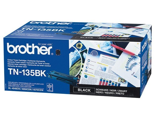Brother TN 135BK Toner black 5000 - TN135BK - Brother ink or toner cartridge