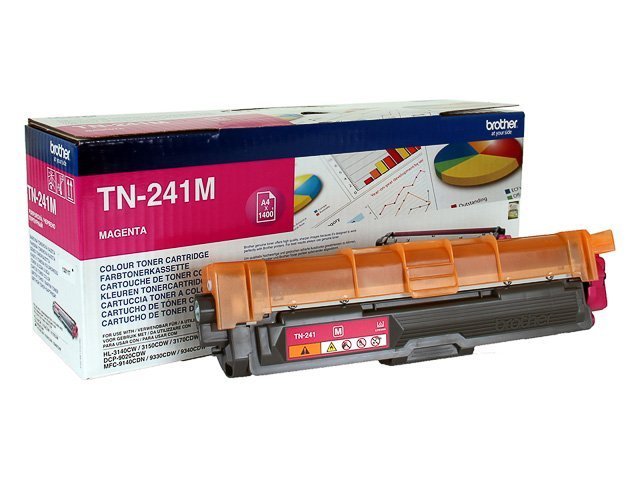 Brother TN 241M Toner magenta 1400 - TN241M - Brother ink or toner cartridge