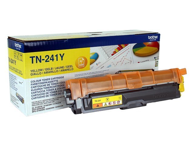 Brother TN 241Y Toner yellow 1400 - TN241Y - Brother ink or toner cartridge