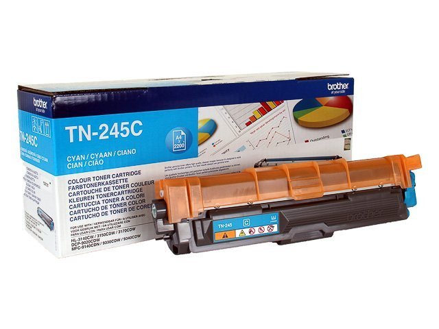 Brother TN 245C Toner cyan 2200 - TN245C - Brother ink or toner cartridge