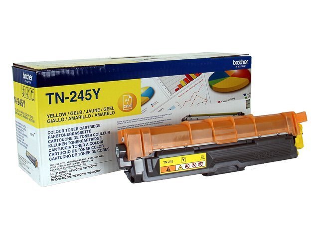 Brother TN 245Y Toner yellow 2200 - TN245Y - Brother ink or toner cartridge