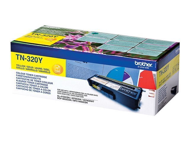Brother TN 320Y Toner yellow 1500 - TN320Y - Brother ink or toner cartridge