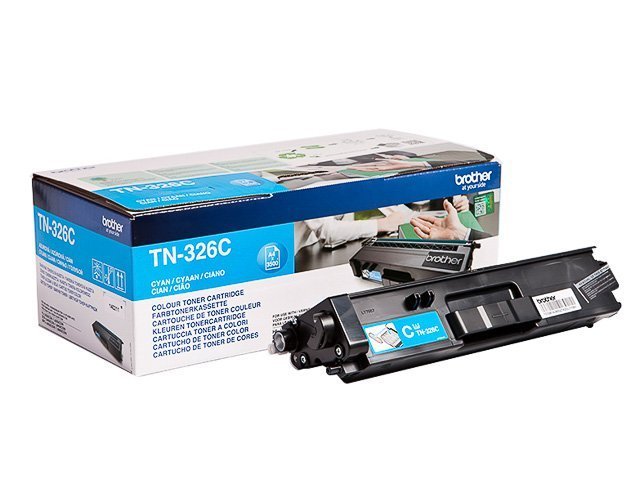 Brother TN 326C Toner cyan 3500 - TN326C - Brother ink or toner cartridge