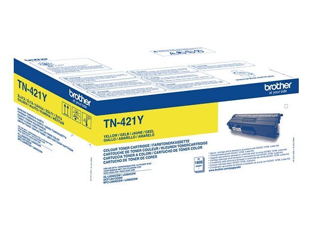 Brother TN 421Y Toner yellow 1800 - TN421Y - Brother ink or toner cartridge
