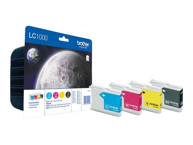 Cartouches Brother-LC1000VALBPDR ink (4) c-m-y-bk -LC1000VALBPDR - Brother ink or toner cartridge