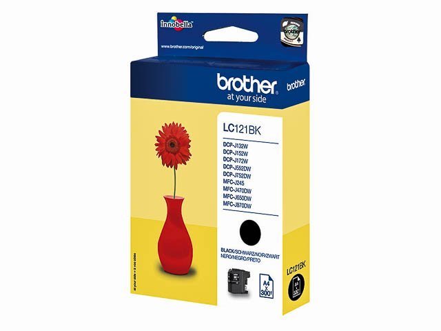 Cartouches Brother-LC121BK ink black 300pages -LC121BK - Brother ink or toner cartridge