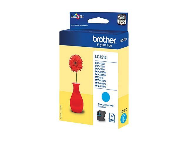 Cartouches Brother-LC121C ink cyan 300pages -LC121C - Brother ink or toner cartridge