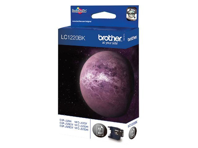 Cartouches Brother-LC1220BK ink black 300 -LC1220BK - Brother ink or toner cartridge