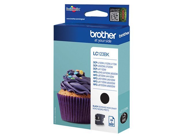 Cartouches Brother-LC123BK ink black 600 -LC123BK - Brother ink or toner cartridge