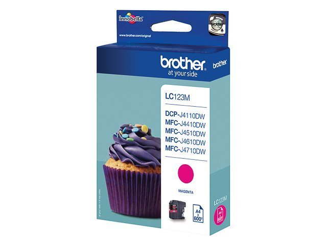 Cartouches Brother-LC123M ink magenta 600 -LC123M - Brother ink or toner cartridge