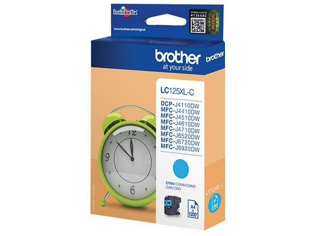 Cartouches Brother-LC125XLC ink cyan 1200 - Brother ink or toner cartridge