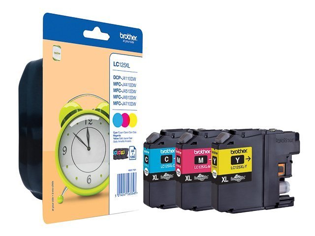 Cartouches Brother-LC125XLRBWBPDR ink (3) c-m-y - Brother ink or toner cartridge
