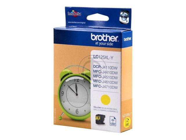 Cartouches Brother-LC125XLY ink yellow 1200 -LC125XLY - Brother ink or toner cartridge