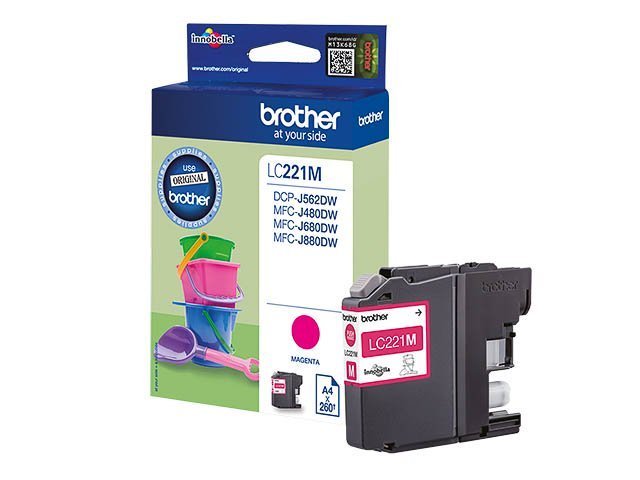 Cartouches Brother-LC221M ink magenta 260pages -LC221M - Brother ink or toner cartridge