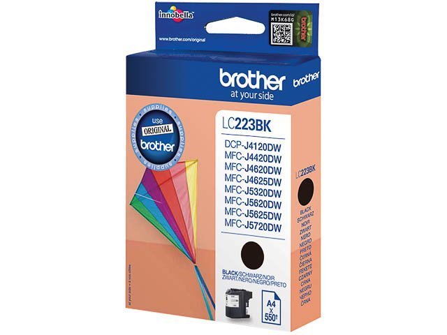 Cartouches Brother-LC223BK ink black 550 -LC223BK - Brother ink or toner cartridge