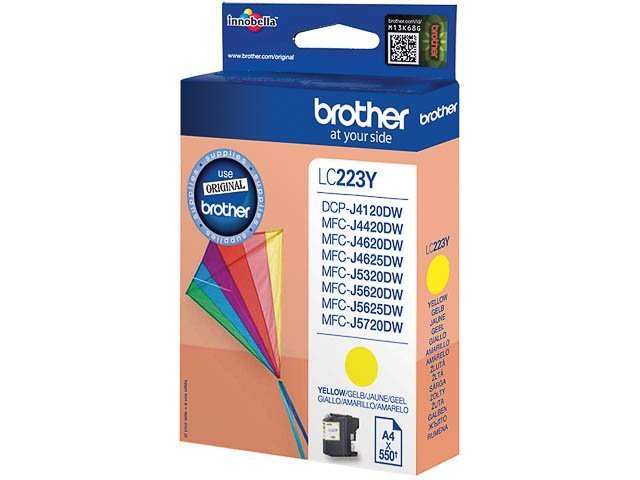 Cartouches Brother-LC223Y ink yellow 550 -LC223Y - Brother ink or toner cartridge