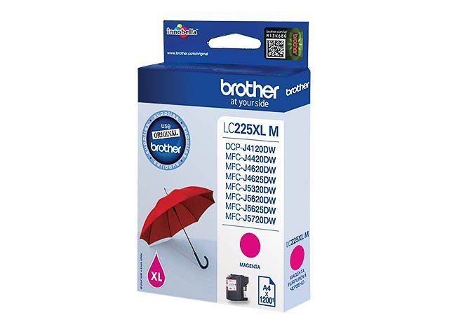 Cartouches Brother-LC225XLM ink magenta 1200 -LC225XLM - Brother ink or toner cartridge