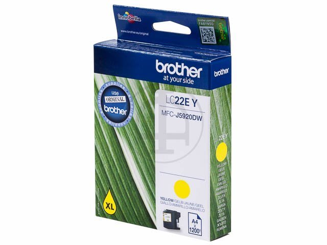 Cartouches Brother-LC22EY ink yellow 1200pages -LC22EY - Brother ink or toner cartridge