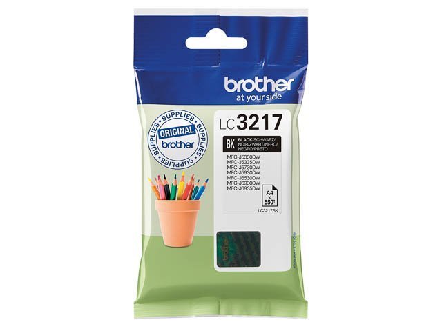 Cartouches Brother-LC3217BK ink black 550 -LC3217BK - Brother ink or toner cartridge