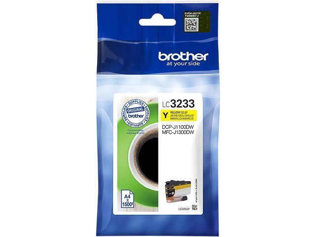 Cartouches Brother-LC3233Y ink yellow 1500pages -LC3233Y - Brother ink or toner cartridge