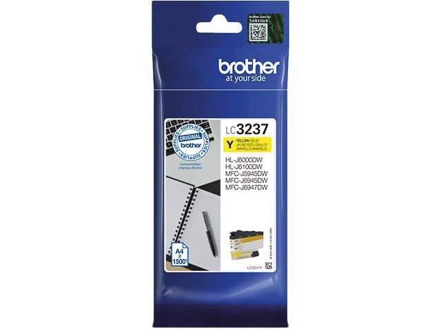 Cartouches Brother-LC3237Y ink yellow 1500 -LC3237Y - Brother ink or toner cartridge