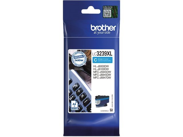 Cartouches Brother-LC3239XLC ink cyan 5000 -LC3239XLC - Brother ink or toner cartridge
