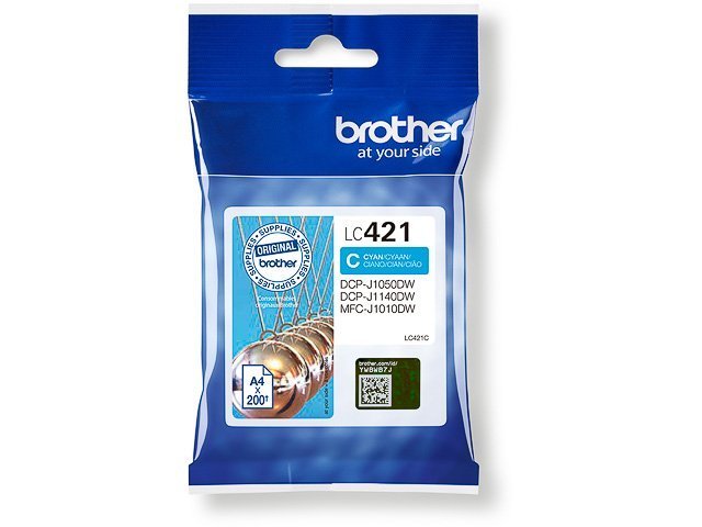 Cartouches Brother-LC421CJ/MFCJ ink cyan 200 -LC421C - Brother ink or toner cartridge