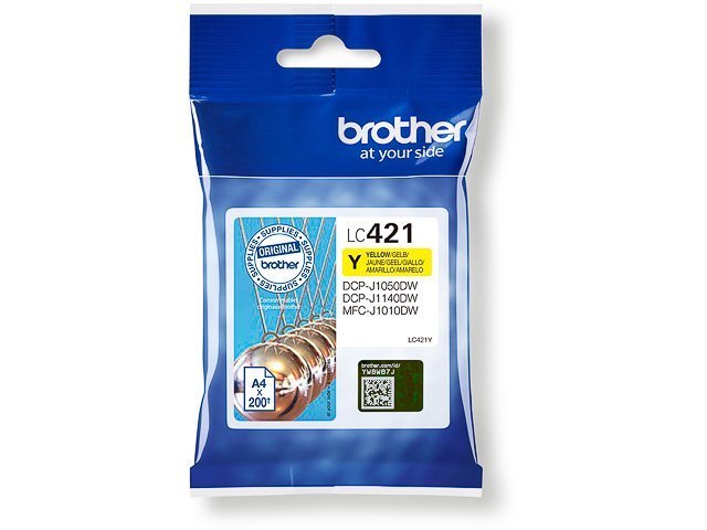 Cartouches Brother-LC421YJ/MFCJ ink yellow -LC421Y - Brother ink or toner cartridge