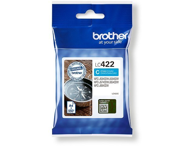 Cartouches Brother-LC422CJ/MFCJ ink cyan 550 -LC422C - Brother ink or toner cartridge