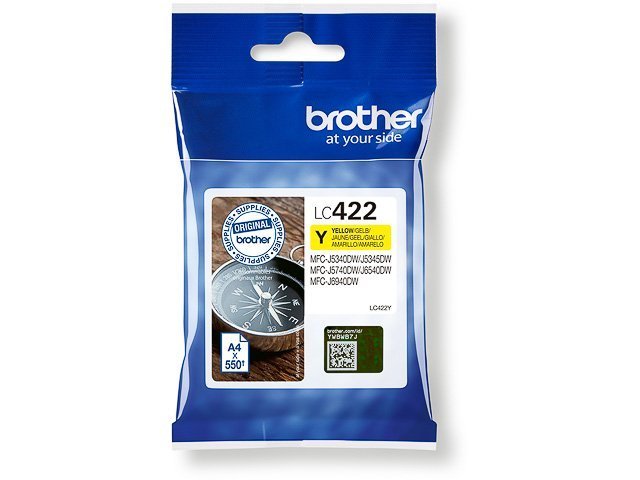Cartouches Brother-LC422YJ/MFCJ ink yellow -LC422Y - Brother ink or toner cartridge