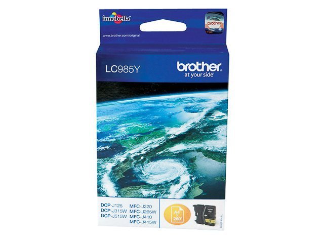 Cartouches Brother-LC985Y ink yellow 260pages -LC985Y - Brother ink or toner cartridge