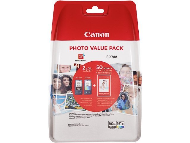 Cartouches Canon-PG560XL+CL561XL BK+CL - Canon ink or toner cartridge