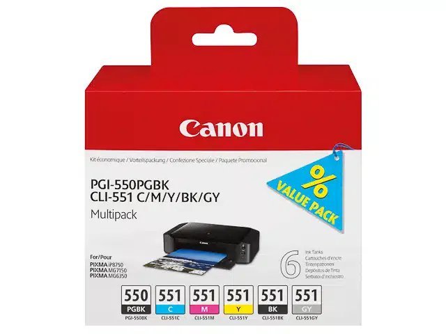 Cartouches Canon-PGI550+CLI551 Pixma ink - Canon ink or toner cartridge