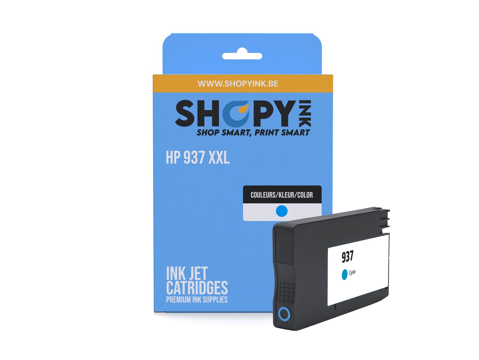 Cartouches compatible HP 937 (4S6W2NE) Cyan Extra High Capacity