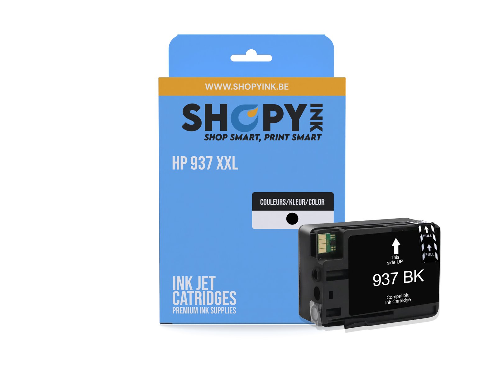 Cartouches compatible HP 937 (4S6W5NE) Black Extra High Capacity - Shopyink ink or toner cartridge