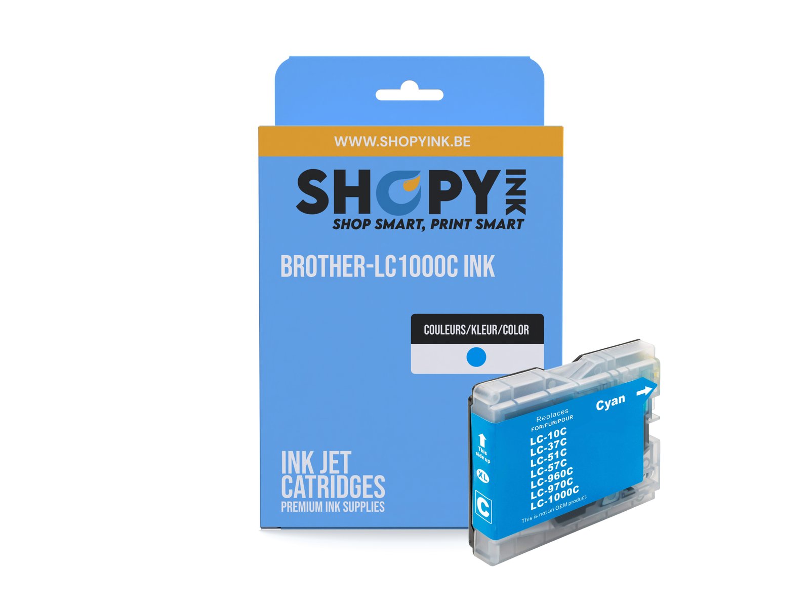 Cartouches compatible Brother-LC1000C ink cyan -LC1000C