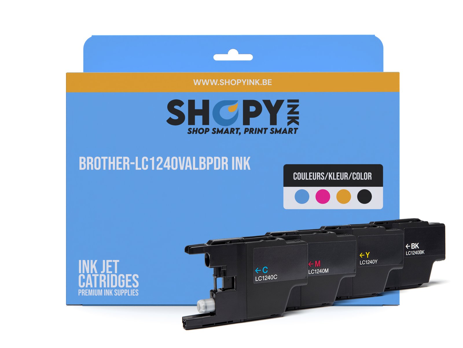 Cartouches compatible Brother-LC1240VALBPDR ink (4) c-m-y-bk -LC1240VALBPDR