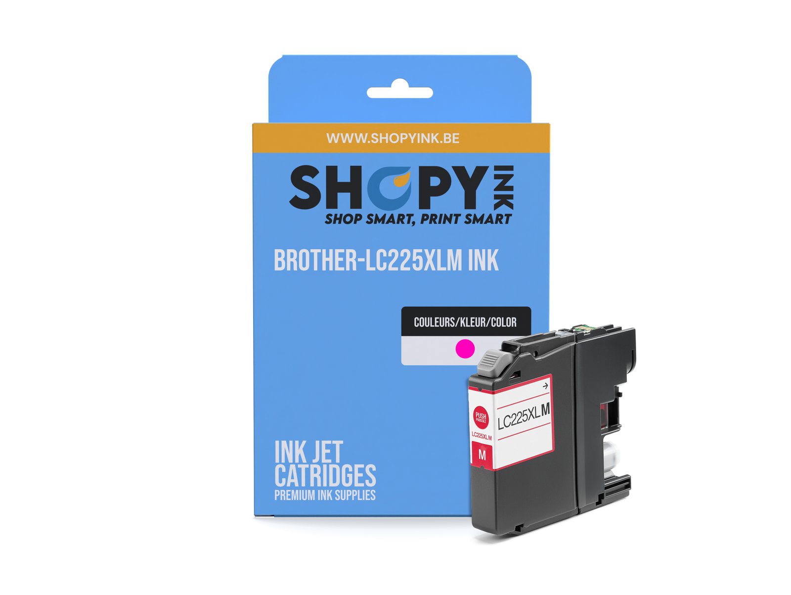 Cartouches compatible Brother-LC225XLM ink magenta - LC225XLM - Shopyink ink or toner cartridge
