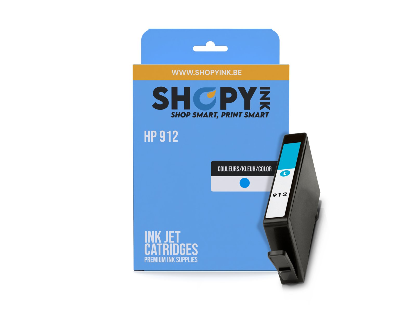 Cartouches compatible - HP912 cyan - SHY07912 - 3YL77AE