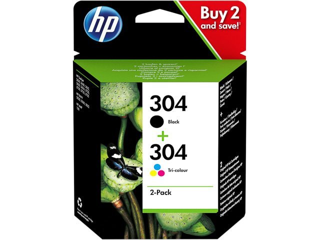 Cartouches HP304 black + Color- SHY07304 - N6K06AE - HP ink or toner cartridge