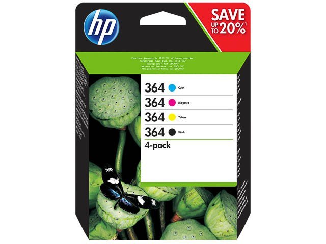 Cartouches HP364 cmyk - SHY07364 - N9J73AE - HP ink or toner cartridge