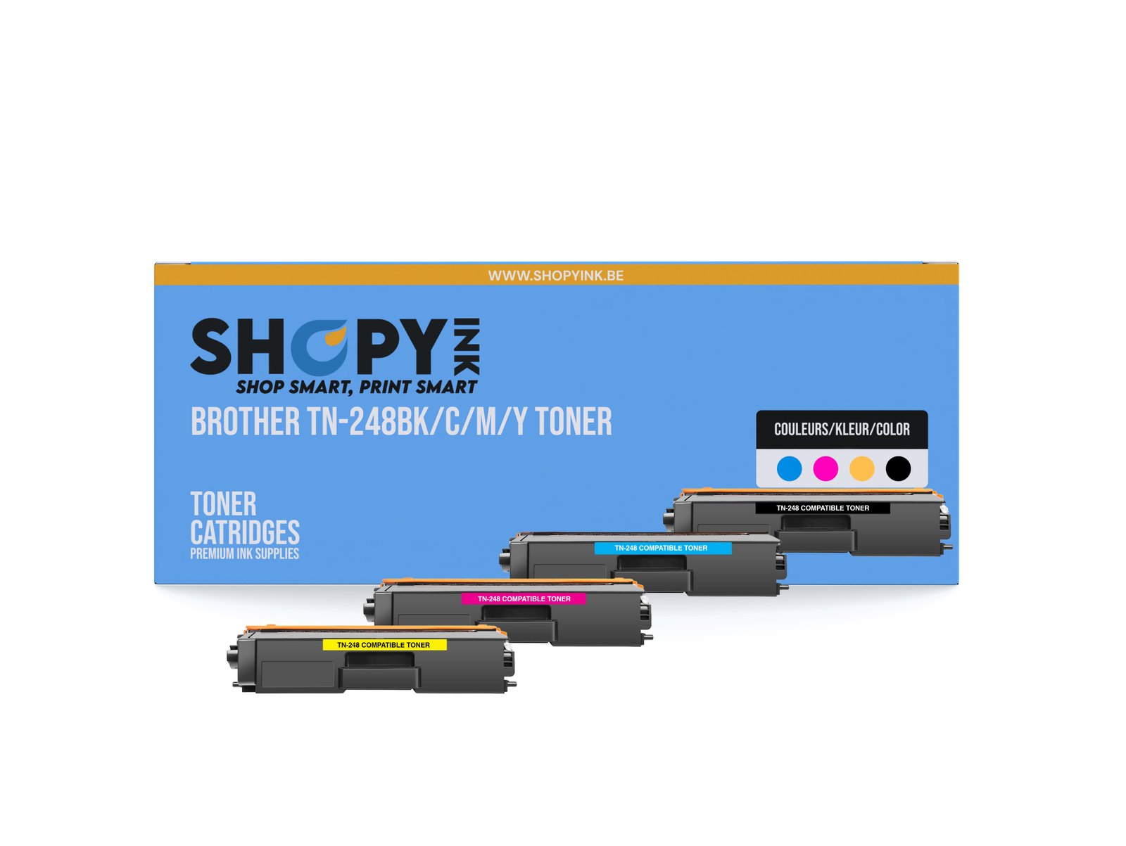 Compatible Brother TN-248BK/C/M/Y Toner 4-color Multipack