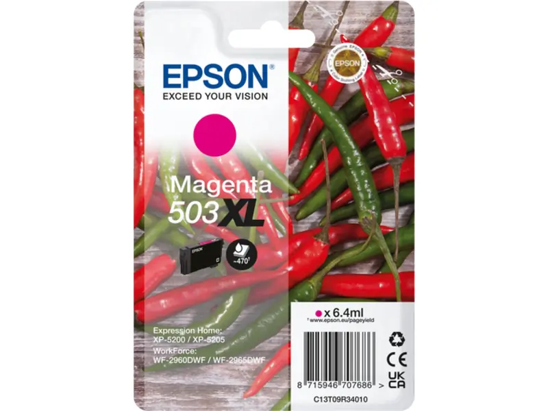 Epson 503XL (C13T09R34010) Ink Cartridge Magenta High Capacity - Epson ink or toner cartridge