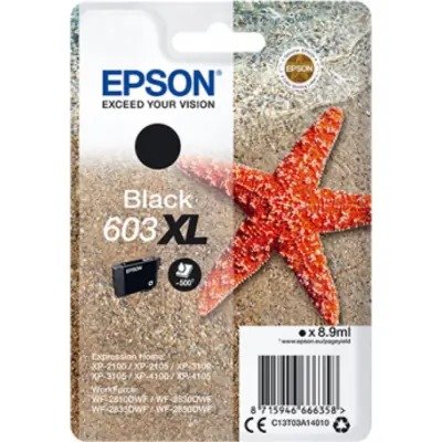 Epson 603XL (C13T03A14010) Ink Cartridge Black High Capacity - Epson ink or toner cartridge
