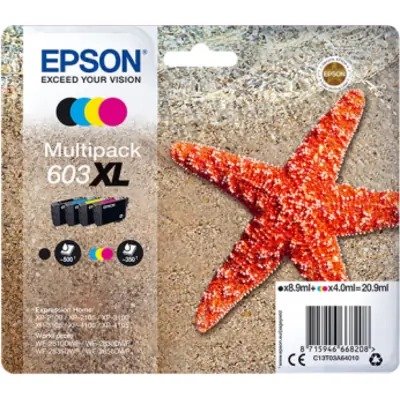 Epson 603XL (C13T03A64010) Ink Cartridge 4-color Multipack High Capacity - Epson ink or toner cartridge