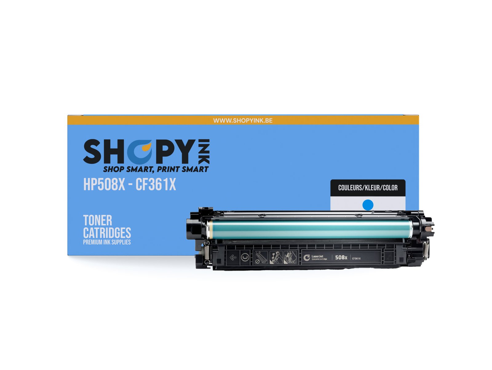Toner compatible - HP508X cyan - SHY07508X - CF361X
