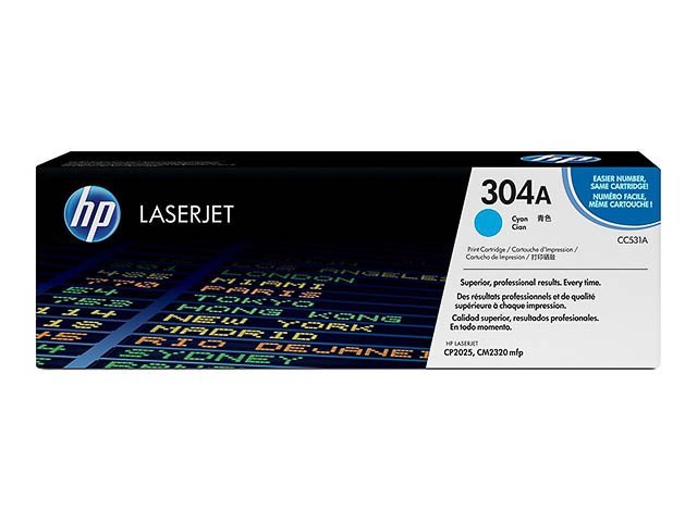 Toner HP304A cyan - SHY07304A - CC531A - HP ink or toner cartridge