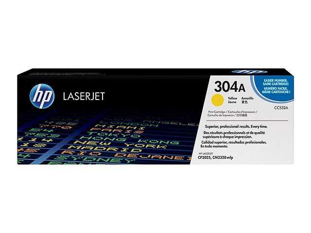 Toner HP304A yellow - SHY07304A - CC532A - HP ink or toner cartridge